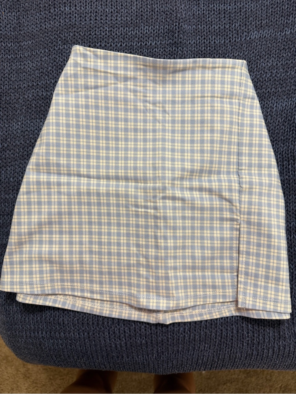 Classic Blue Plaid Mini Skirt